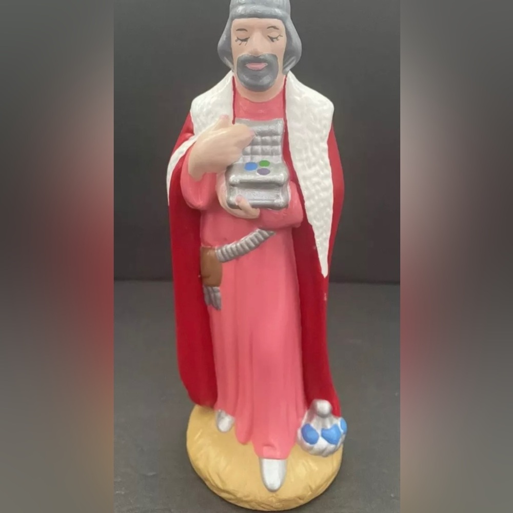 Vintage Holland Mold Wise Man King Nativity Figurine Statue Standing Replacement